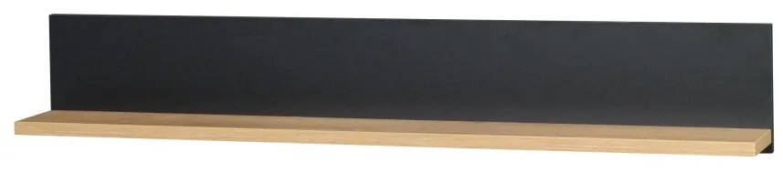 Polc Joyce J10 (lefkas tölgy + fekete) . Akció -15%. 606323
