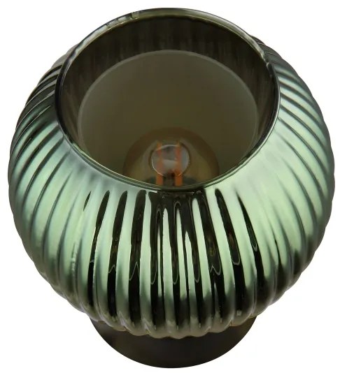 Globo 15638TG - Asztali lámpa ZUMBA 1xE27/25W/230V átm. 15 cm zöld