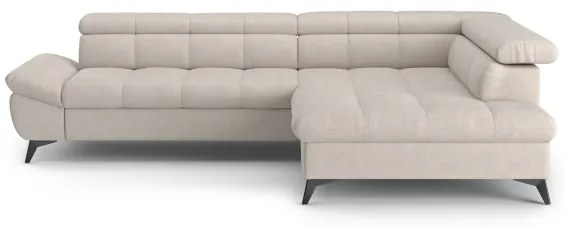 Kihajtható sarokkanapé MARANO jobb oldali, bézs színű