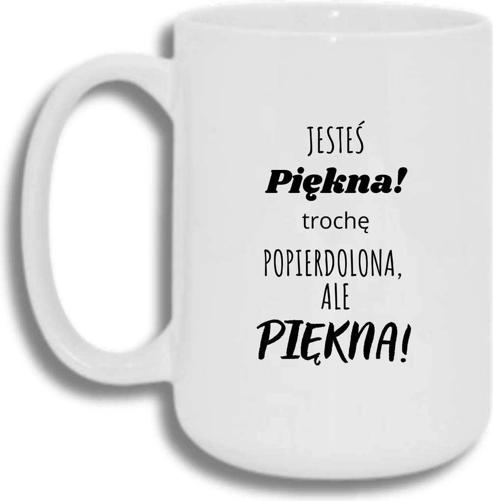 Bögre Fehér Nagy 440ml Ajándék Vicces Gyönyörű Vagy