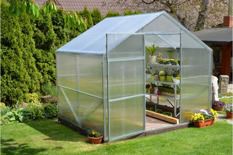 üvegház LANITPLAST DOMIK 2,6x2 m PC 4 mm LG2552