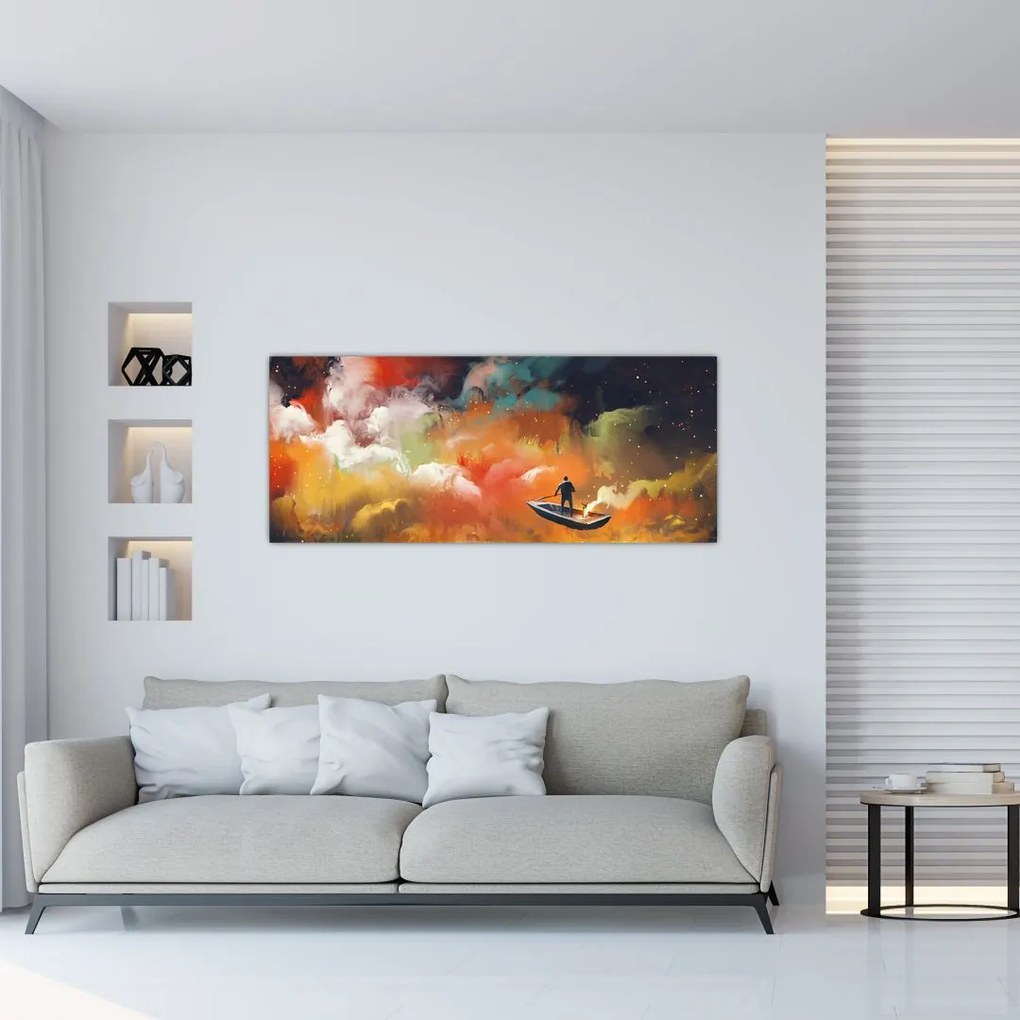 Kép - Az űrben úszó ember (120x50 cm)