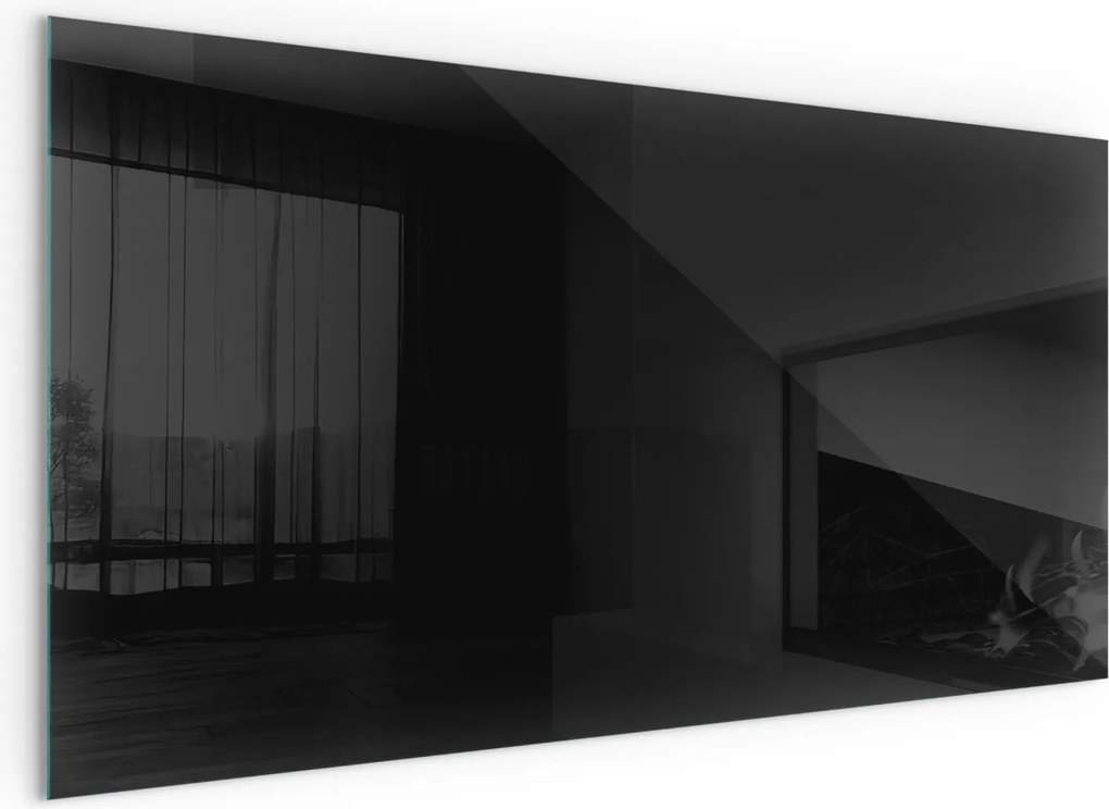 Biztonságos Esg edzett üveg kandalló alá Kályha Szín Fekete 120x60