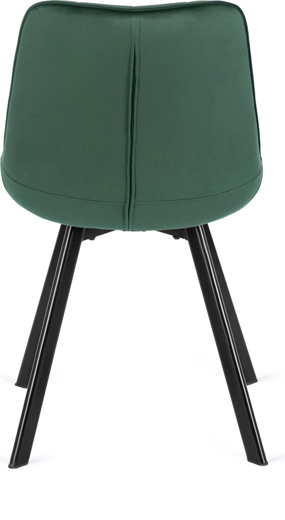 Szék zöld színben, bársony kárpittal. RICK