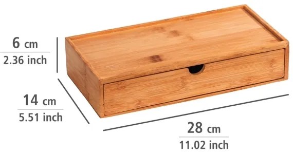 WENKO 23921100 - Box TERRA 28x14 cm barna