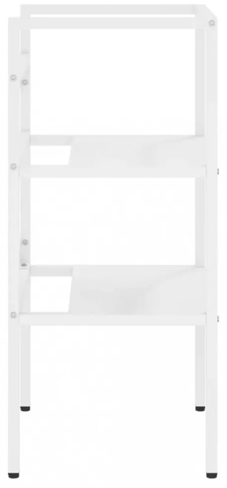 fehér vas fürdőszobai mosdókagylókeret 40 x 38 x 83 cm