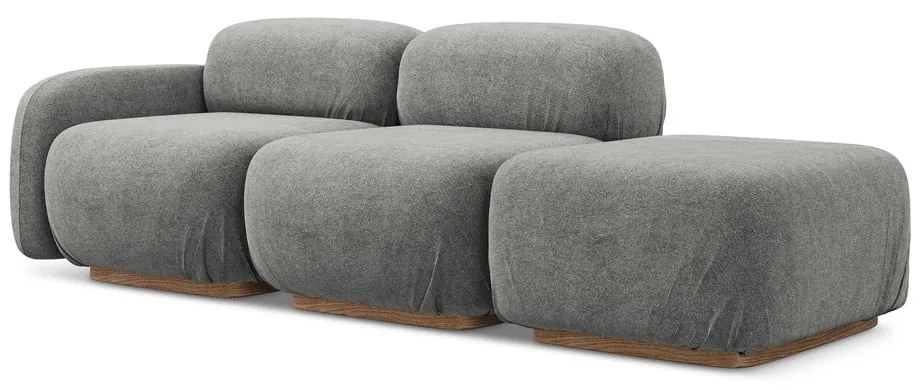 Szürke buklé moduláris heverő (jobb oldali) Ailani – Makamii