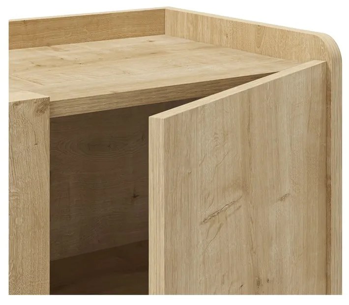Natúr színű szekrény tölgyfa dekorral 80x80x40 cm Daira – Marckeric