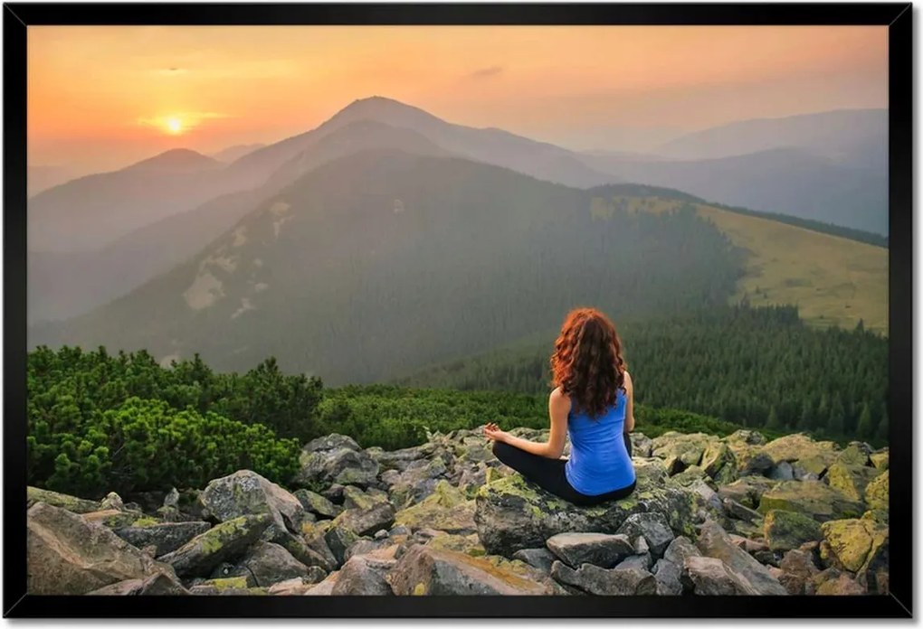 Poszterek keretben 60x40 Elmélkedések a hegyekben