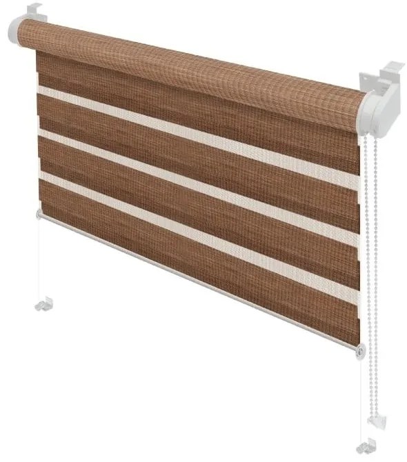 Barna nappali-éjszakai roló 57x150 cm Zebra Natur – Gardinia