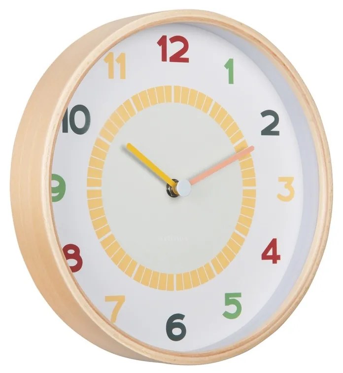 Karlsson 5962MC design falióra, sárga, átmérő 25cm