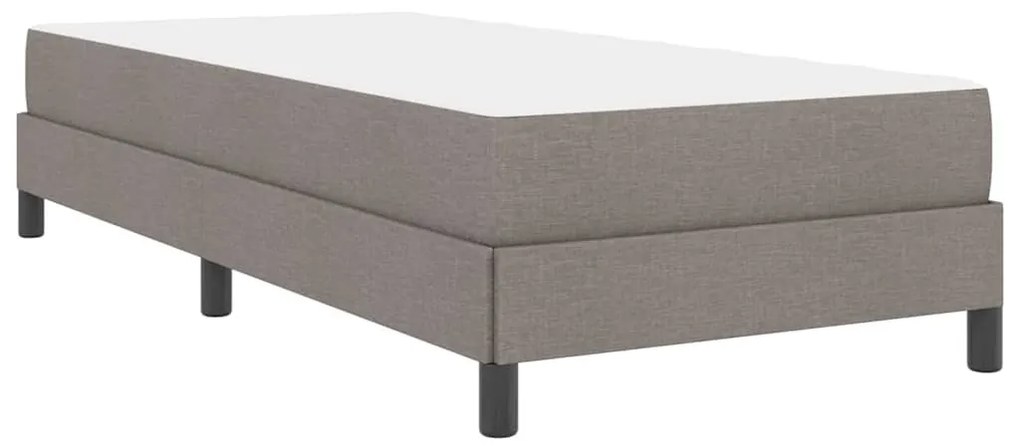 Boxrugós ágy matracmal Tópszínű 90 x 200 cm szövet