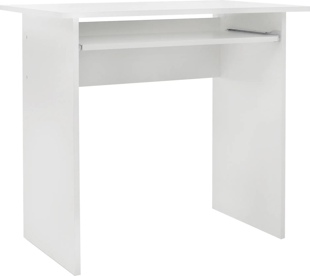 PC asztal, fehér, VERNER NEW