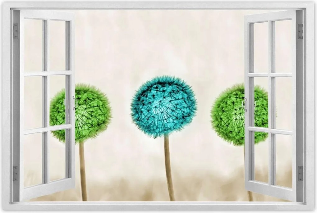 Poszterek 90x60 Lime pitypangok