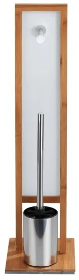 WENKO 24391100 - WC-kefe RIVALTA 18x70 cm barna/fehér/fekete