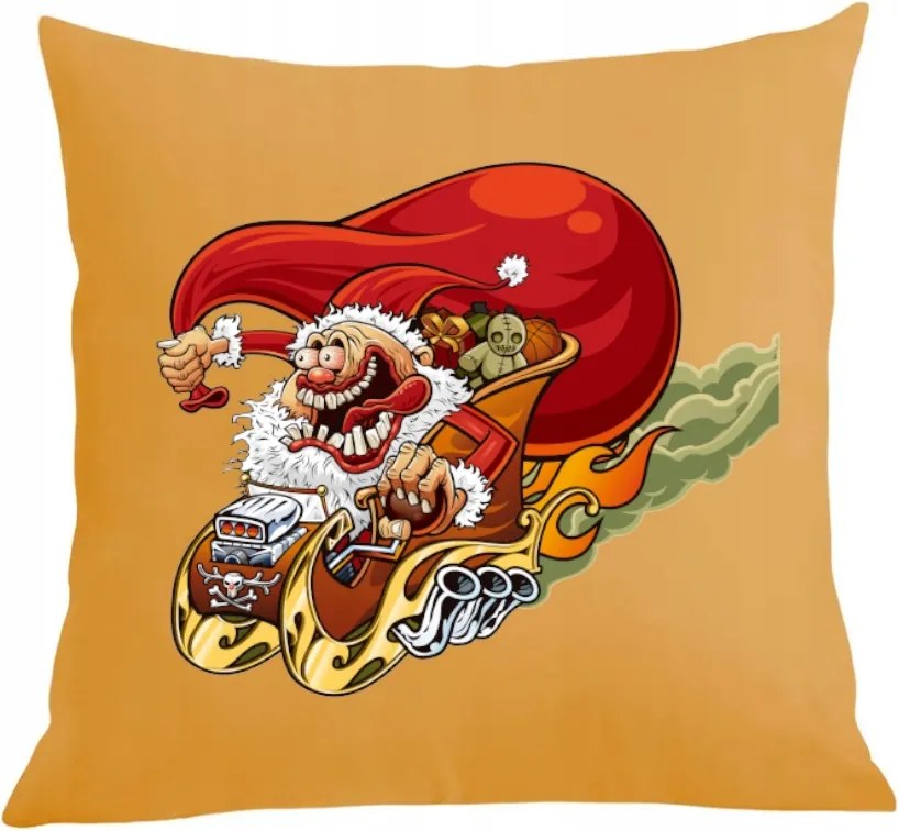 Párna párnahuzat Őrült Mikulás Karácsonyi ajándék