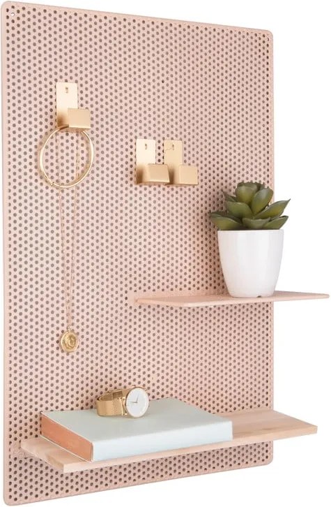 Perky homokbarna fém falitábla, 34,5 x 52,5 cm - PT LIVING