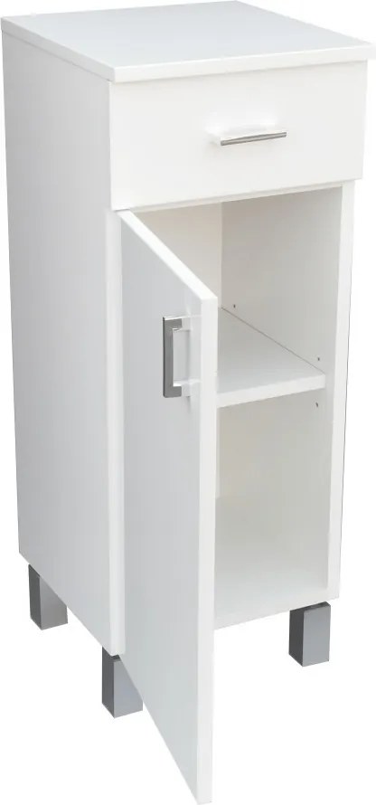 Viva STYLE Fürdőszoba ÁLLÓSZEKRÉNY 85 alacsony POLCOS - 1 fiók - BALOS - 35 x 33 x 85 cm