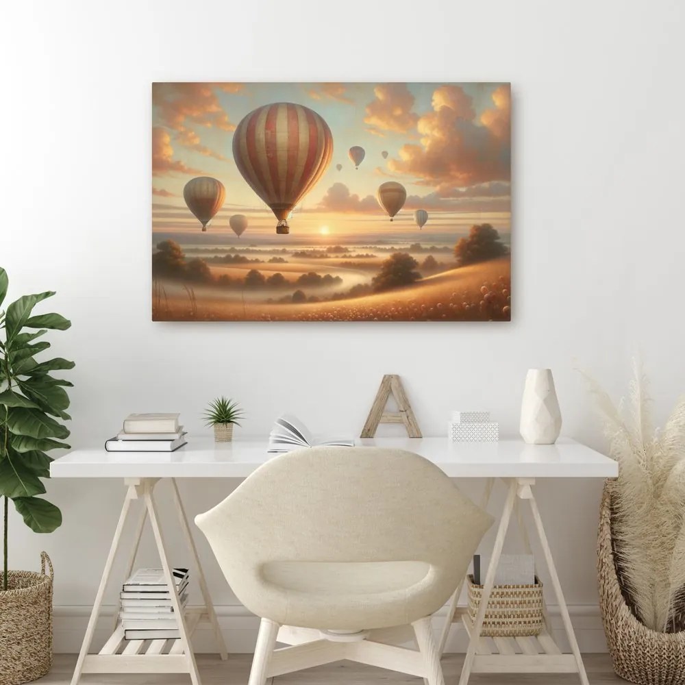 Kép ballonok az esti csendben