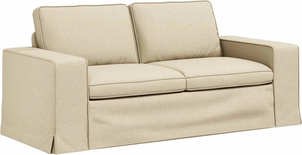 vidaXL Kanapé Krém 182 x 80 x 82 cm szövet