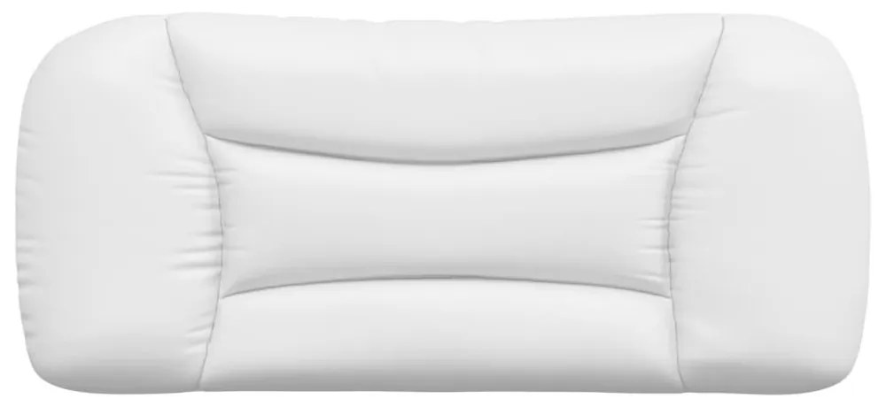 fehér műbőr fejtámla párna 80 cm