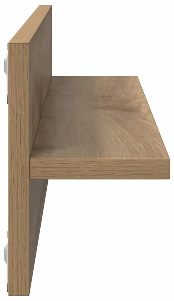 Falpolcok 2 pcs kézműves tölgy 80 x 11.5 x 18 cm Faanyag