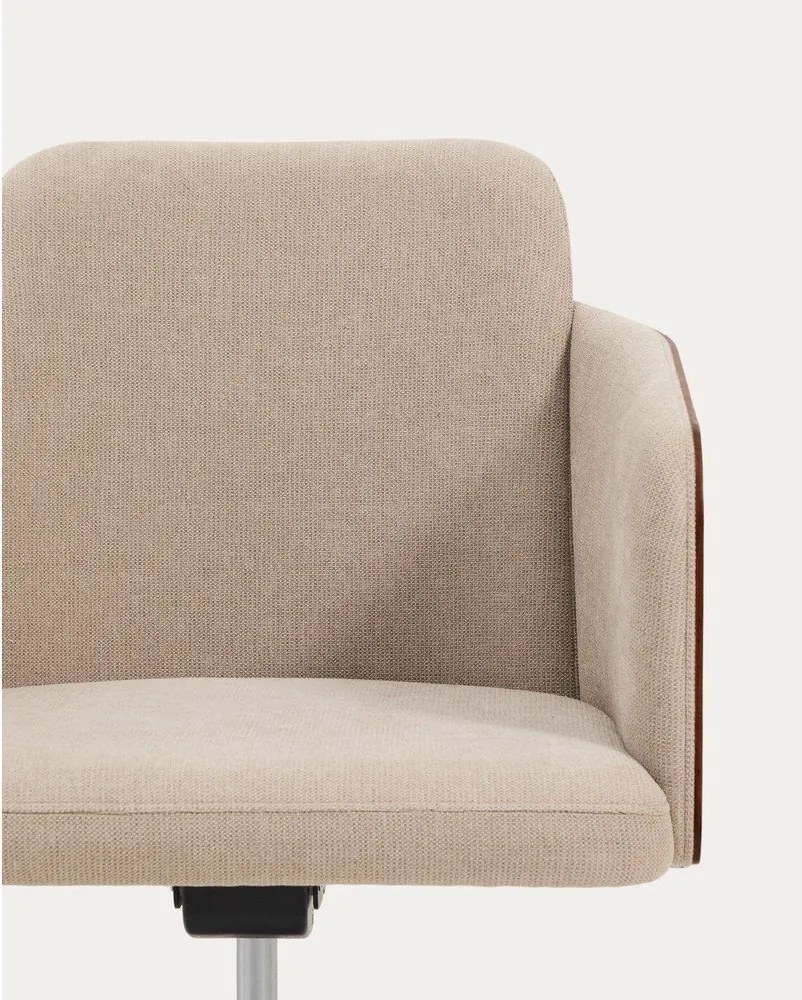 Barna kárpitozott irodai szék Madai – Kave Home