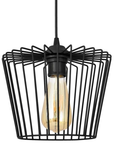 Csillár zsinóron TORRI 3xE27/15W/230V fekete