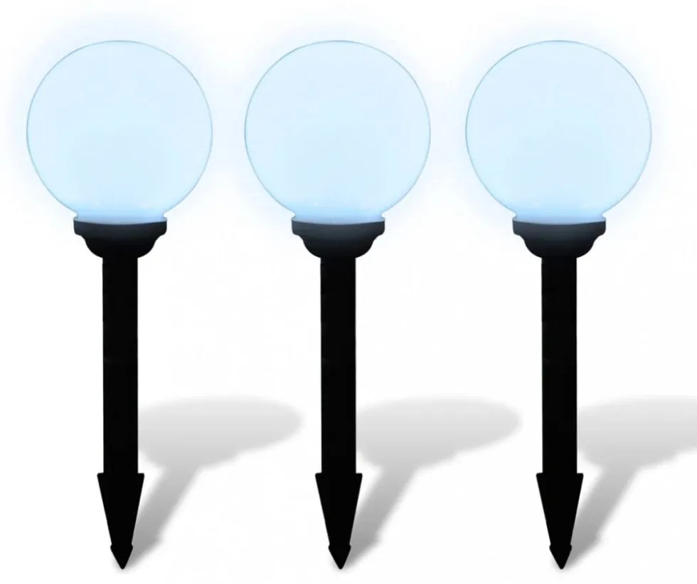 3 db kültéri tüske ösvény LED-es lámpa 20 cm