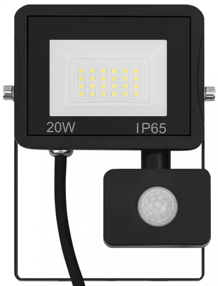 meleg fehér fényű szenzoros LED reflektor 20 W