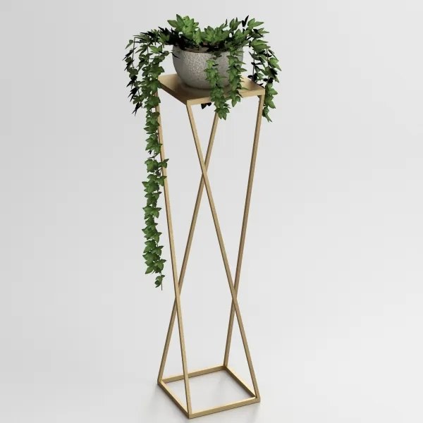 Virágállvány 100x24 cm arany színben