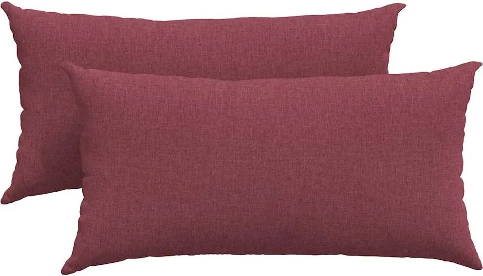 vidaXL Kanapé párnák 2 pcs Bordó 80 x 40 cm szövet