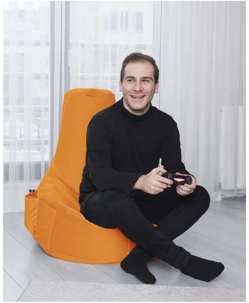 Narancssárga babzsákfotel EVA Sport – Floriane Garden