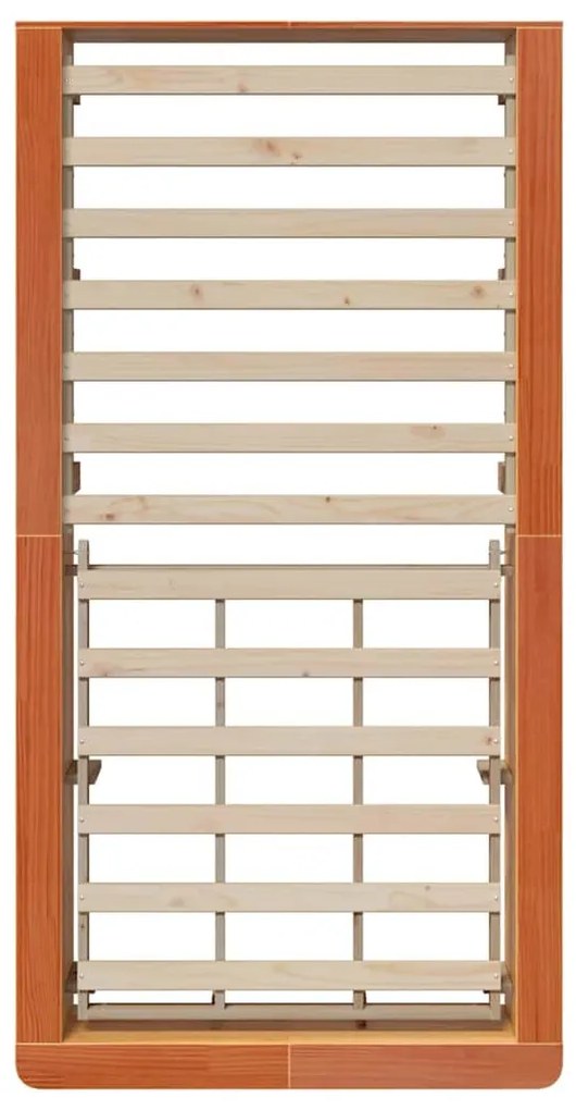 Ágykeret tárolóval Viaszbarna 80 x 200 cm faszínű