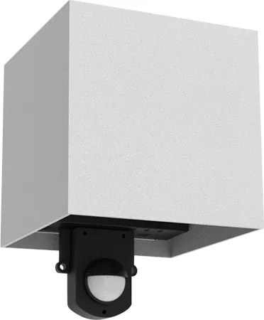 Brilagi - LED kültéri fali lámpatest érzékelővel CUBE LED/6W/230V szürke IP65