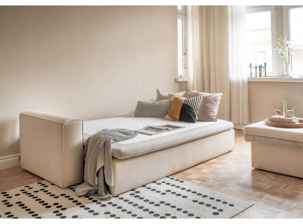Bézs kinyitható kanapé 237 cm Wilson – Miuform