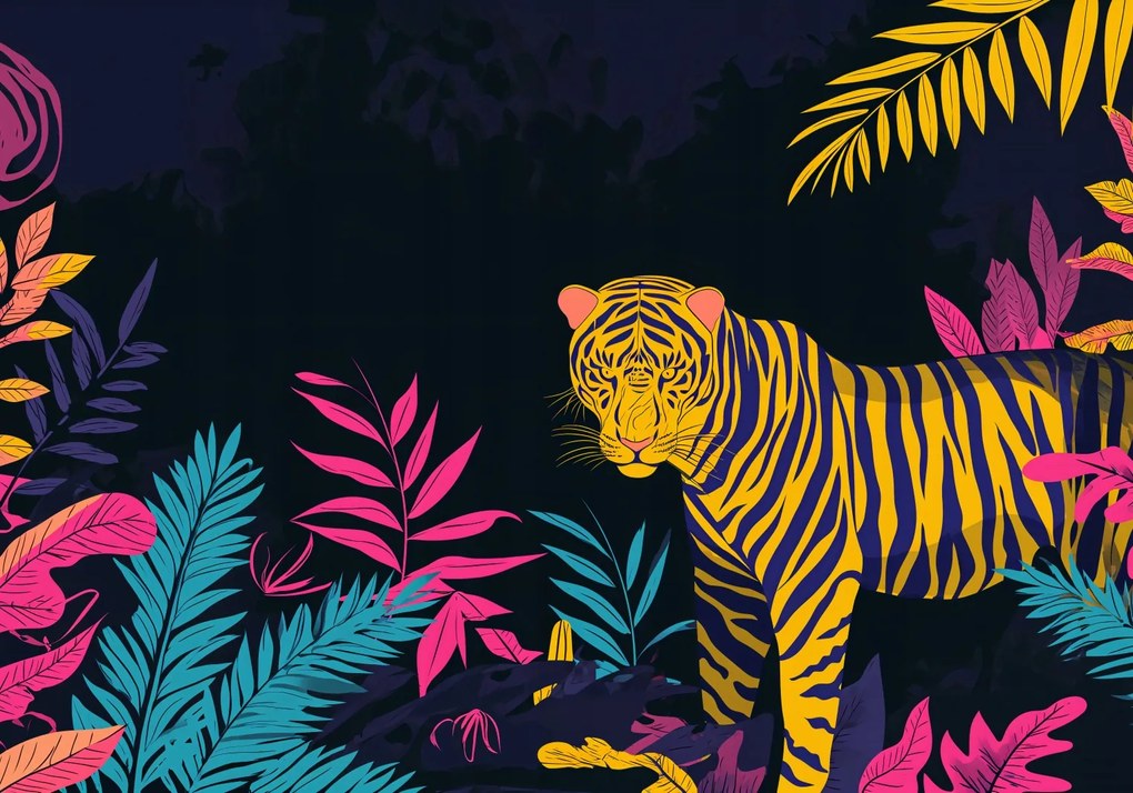 Poszter 66,5x46,5cm Tigris a szakadásban