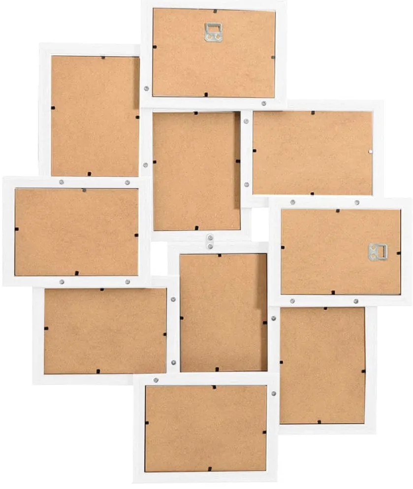 fehér MDF fényképkeretszett 10 db 13 x 18 cm-es képhez