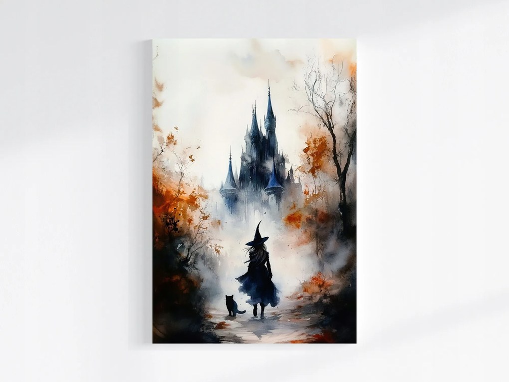 Canvas Vászonkép Őszi Út Boszorkány Ösvény Varázsló 40x60