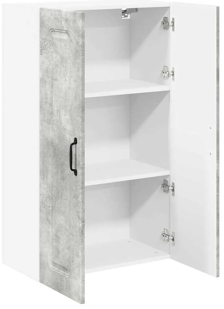 Fali konyhaszekrény Beton Szürke 60 x 31 x 100 cm Faanyag