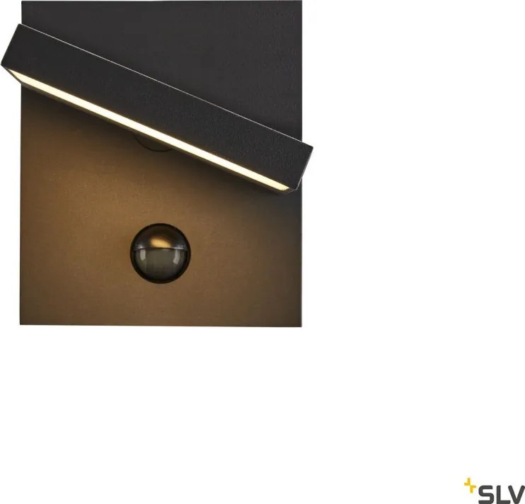 SLV 1002990 ABRIDOR Fali Lámpa Mozgásérzékelővel Antracit LED IP54
