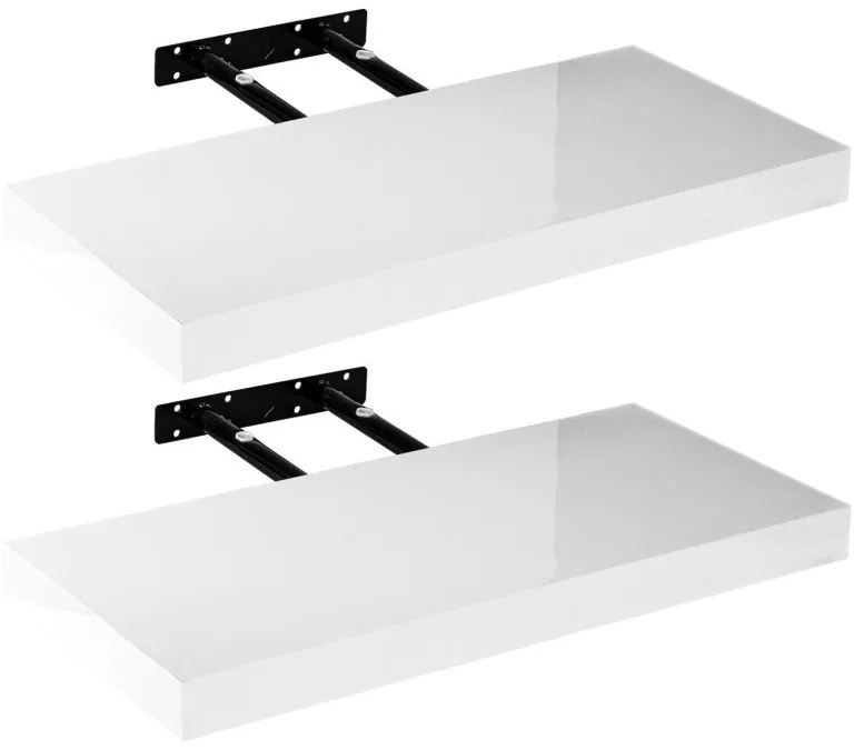 STILISTA Fali polc szett 2 db 70 cm fehér fény