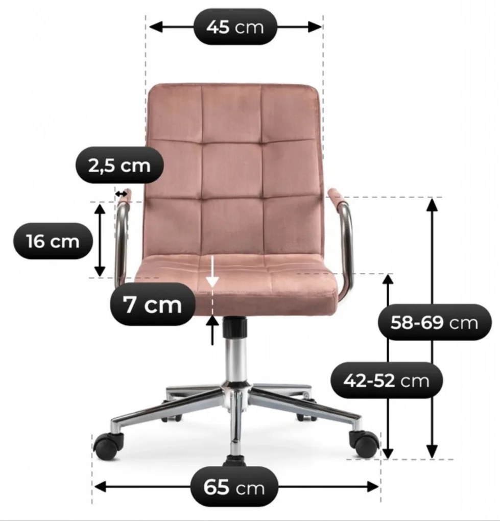 Junior Forgószék Rózsaszín Színben. ASTRO