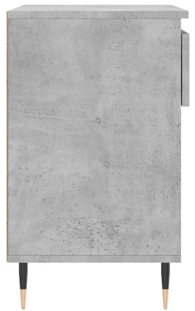 betonszürke szerelt fa cipőszekrény 70x36x60 cm