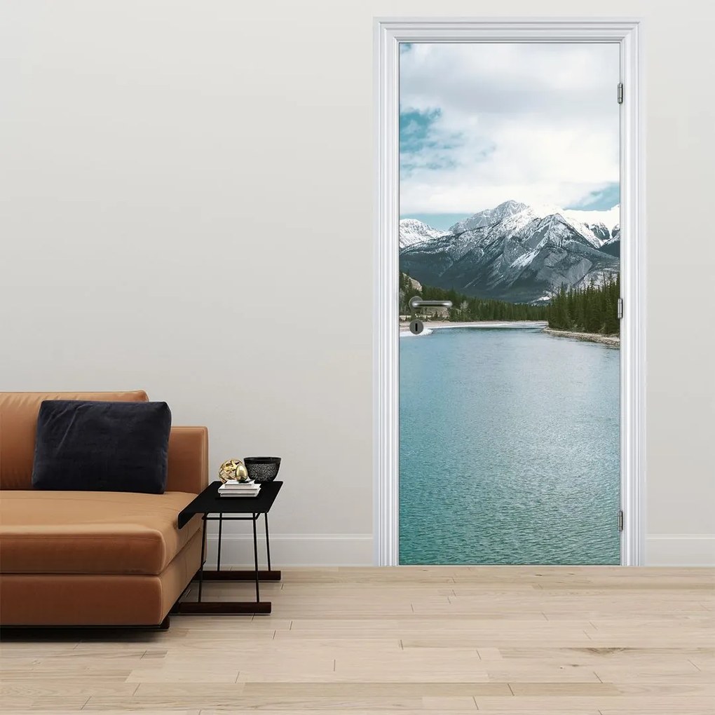 Fotótapéta ajtóra - Hegyi táj (95x205cm)