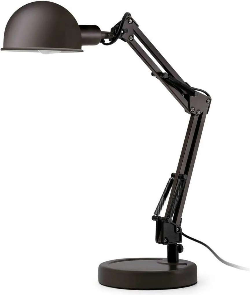 Faro Baobab fekete irodai asztali lámpa, magasság 49 cm, E14, acél