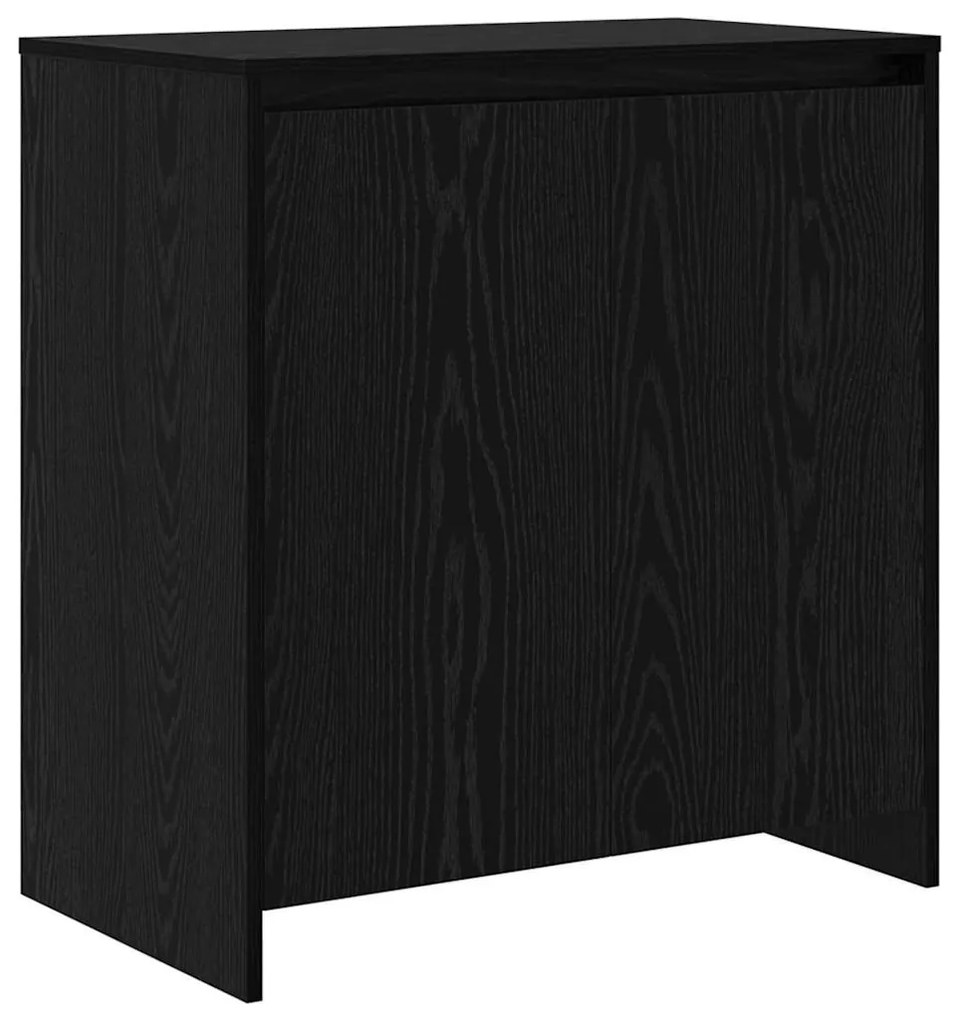 Széf 3 pcs Musta tammi 70 x 41 x 75 cm Faanyag