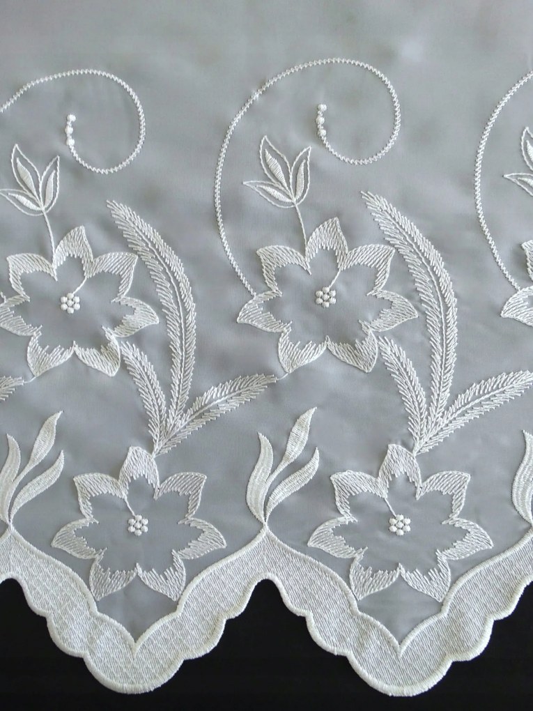 Mg Mela Fátyol Fehér hímzés 115x165cm lengyel Ár!