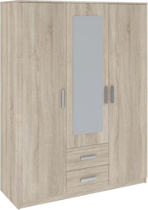 Verdana gardróbszekrény 150cm 3D2S Sonoma Oak