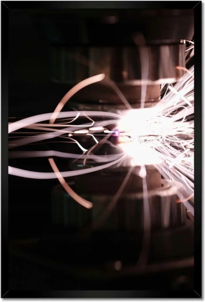 Poszterek keretben 40x60 Világos szikrák fémből